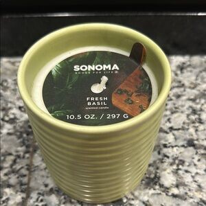 Sonoma Fresh Basil Scented Candle
